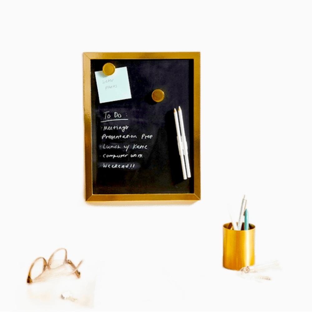 XO, Sienna Gold Rimmed Chalkboard Set